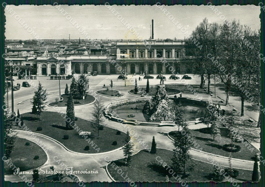 Parma Città Stazione STRAPPO PIEGA ABRASA Foto FG cartolina ZK4295 – fronte