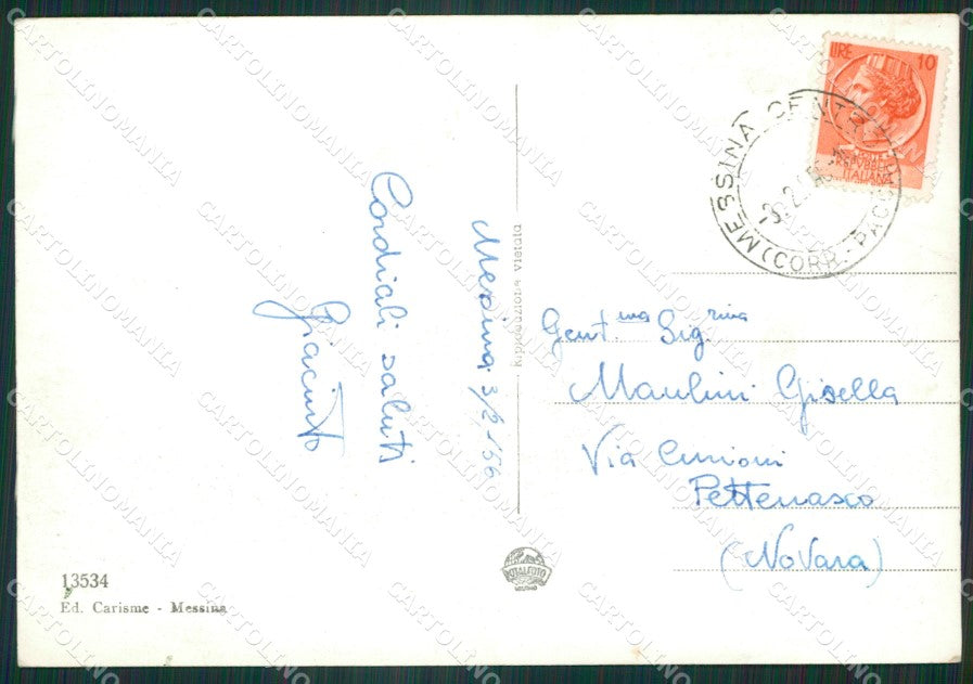 Messina Città Foto FG cartolina ZK4310 – retro