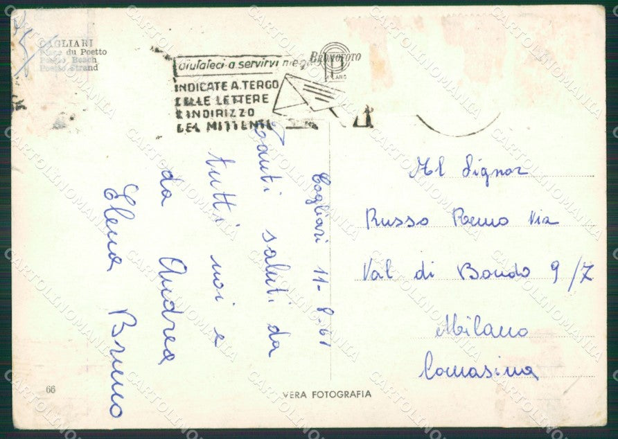 Cagliari Città COLLA Foto FG cartolina ZK4320 – retro