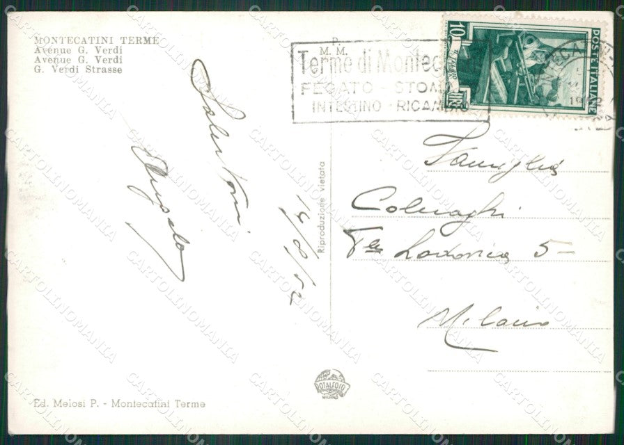 Pistoia Montecatini Terme Auto Foto FG cartolina ZK4340 – retro