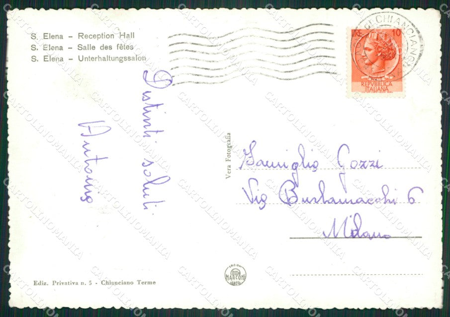 Siena Chianciano Terme Foto FG cartolina ZK4342 – retro