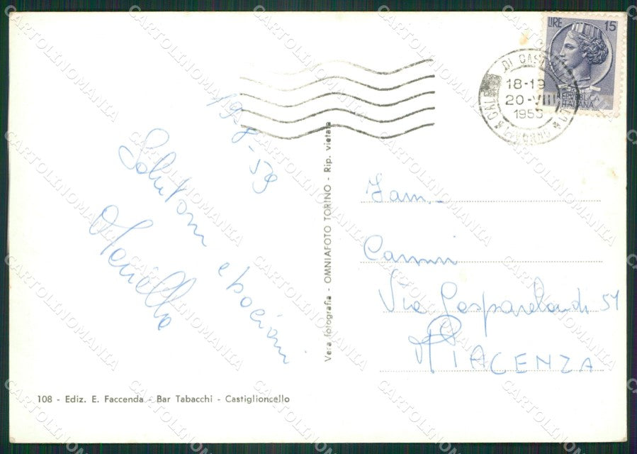Livorno Rosignano Marittimo Castiglioncello Foto FG cartolina ZK4352 – retro