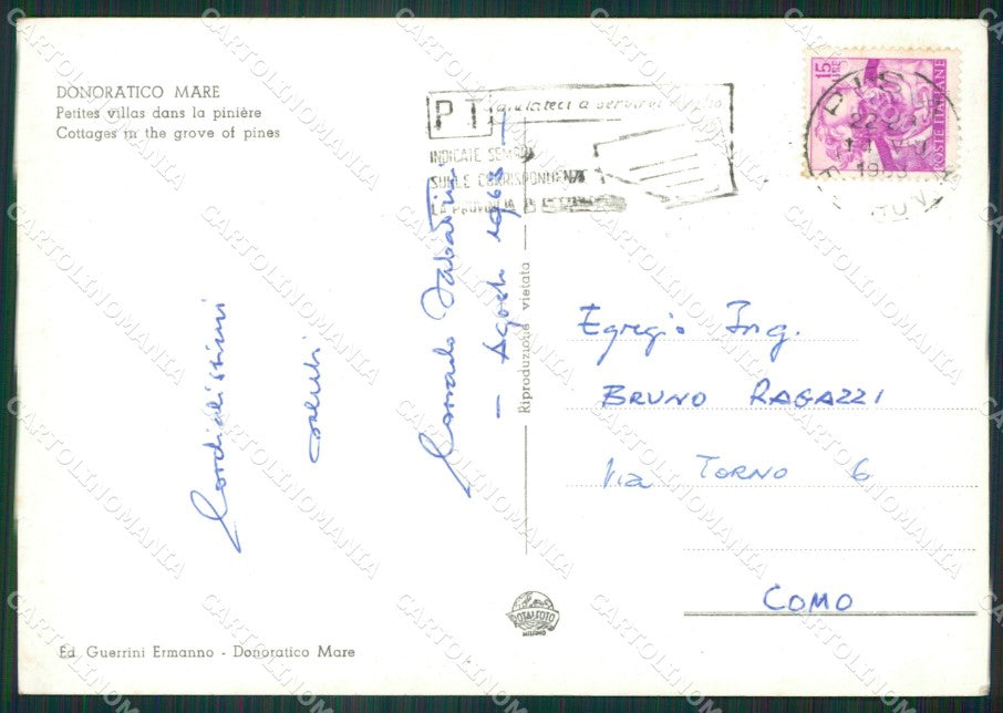 Livorno Castagneto Carducci Donoratico Foto FG cartolina ZK4358 – retro