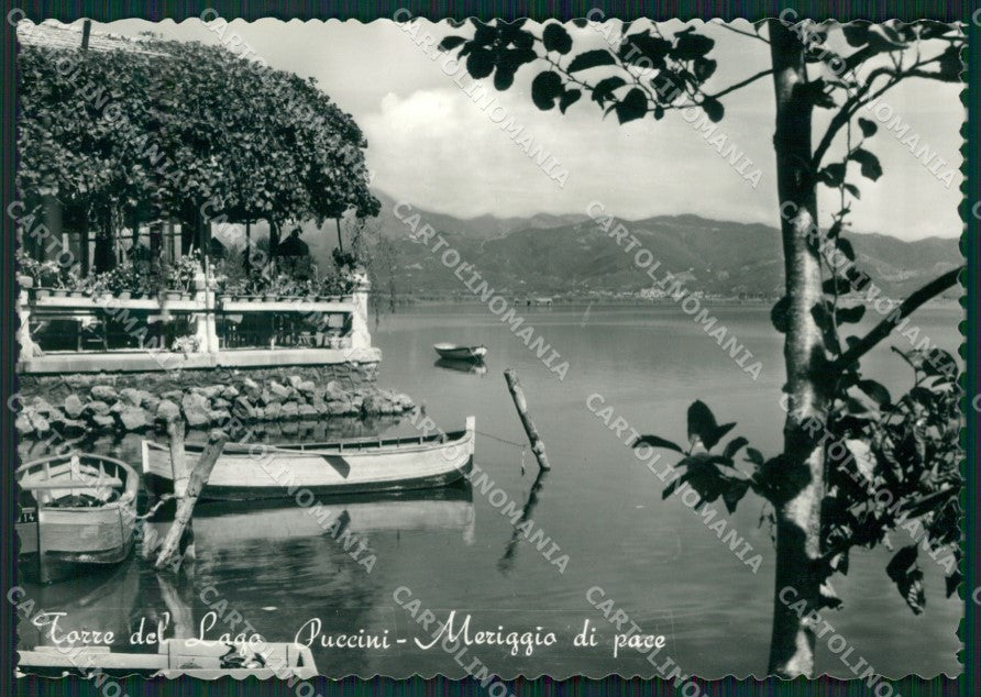 Lucca Viareggio Torre Del Lago Puccini Barca Foto FG cartolina ZK4370 – fronte