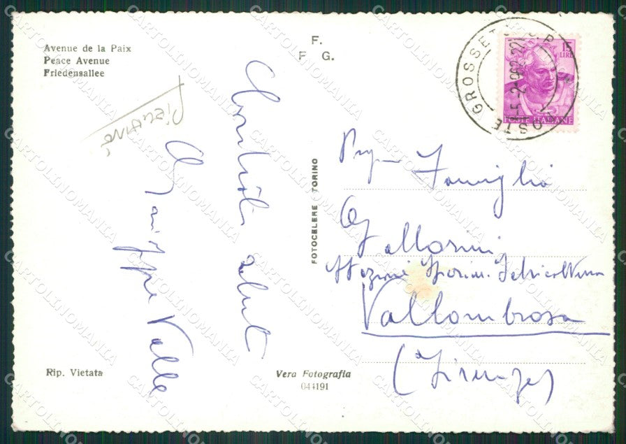 Grosseto Città PIEGHINE Foto FG cartolina ZK4372 – retro