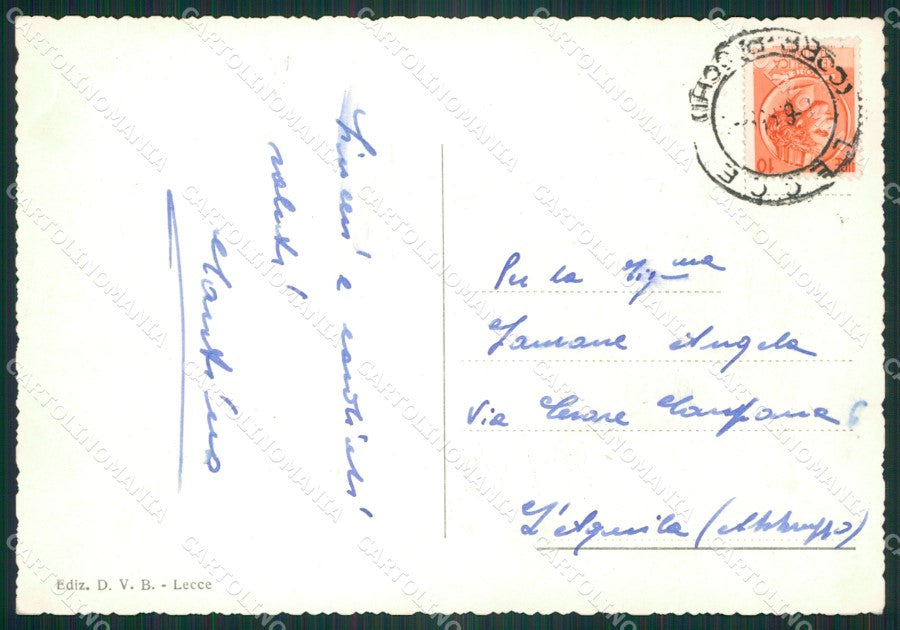 Lecce Città Banca D'Italia Foto FG cartolina ZK4392 – retro