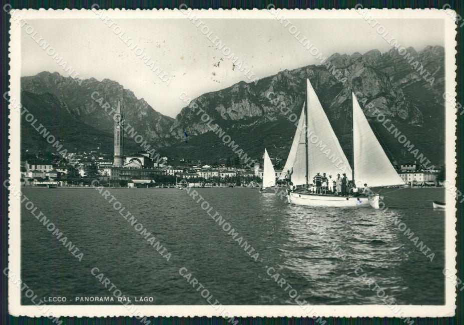 Lecco Città Barche PIEGHINA Foto FG cartolina ZK4407 – fronte