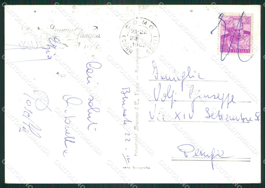 Como Città Funicolare Brunate Foto FG cartolina ZK4409 – retro
