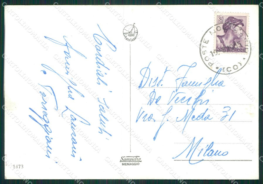 Como Moltrasio Battello Foto FG cartolina ZK4411 – retro