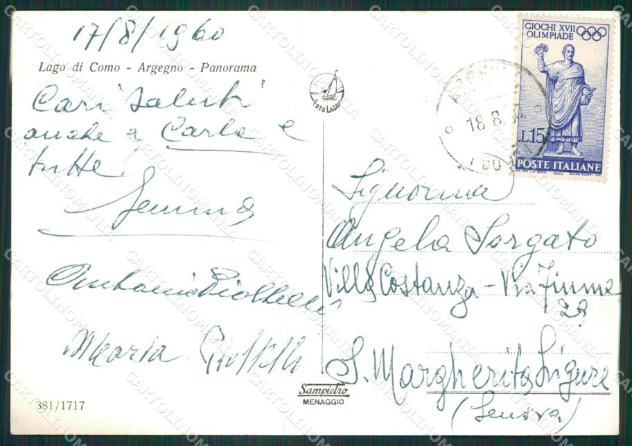 Como Argegno Battello Foto FG cartolina ZK4412 – retro