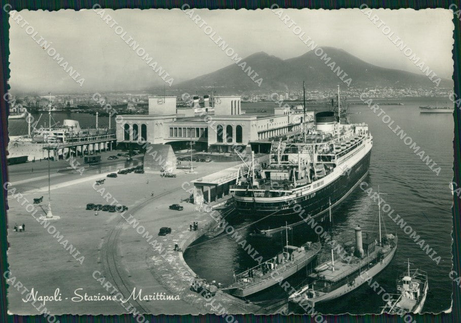Napoli Città Stazione Marittima Foto FG cartolina ZK4413 – fronte