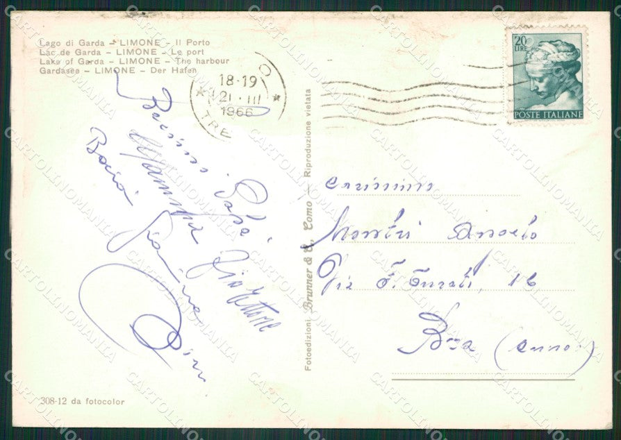 Brescia Limone sul Garda Foto FG cartolina ZK4414 – retro