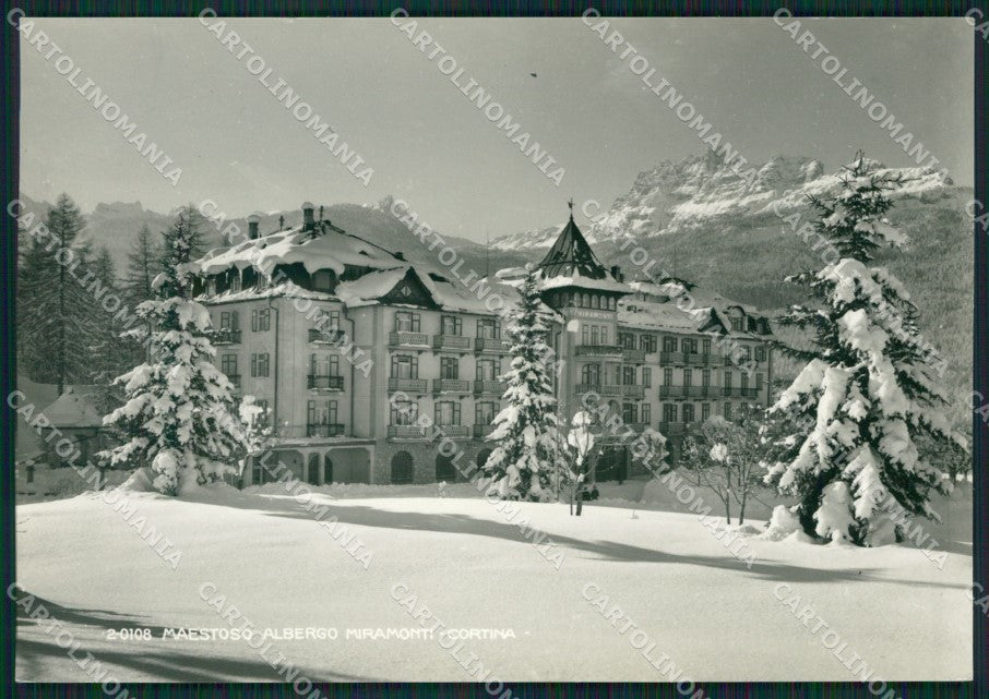 Bolzano Cortina Nevicata FG cartolina ZK4435 – fronte