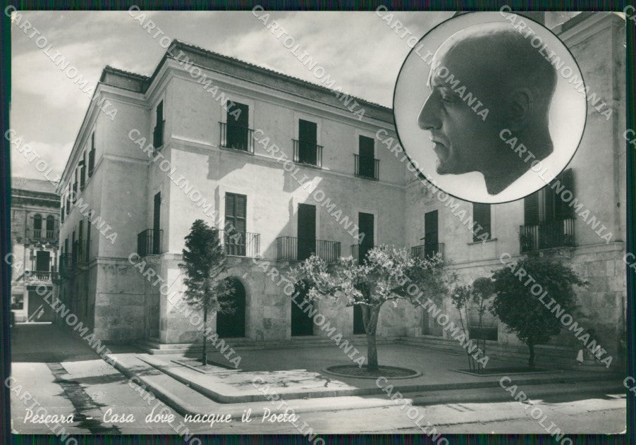 Pescara Città Casa D'Annunzio Foto FG cartolina ZK4454 – fronte