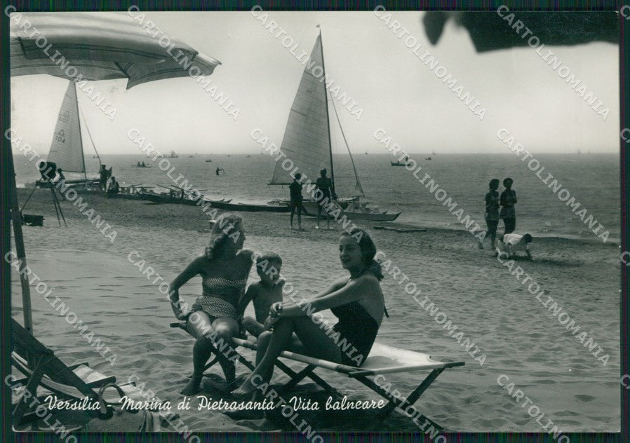 Lucca Pietrasanta Marina di Barche Foto FG cartolina ZK4455 – fronte