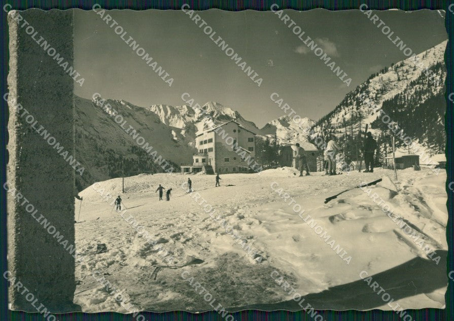 Bergamo Foppolo Sci PIEGA Foto FG cartolina ZK4472 – fronte