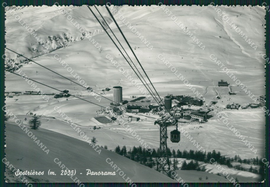 Torino Sestrières Funivia Foto FG cartolina ZK4475 – fronte