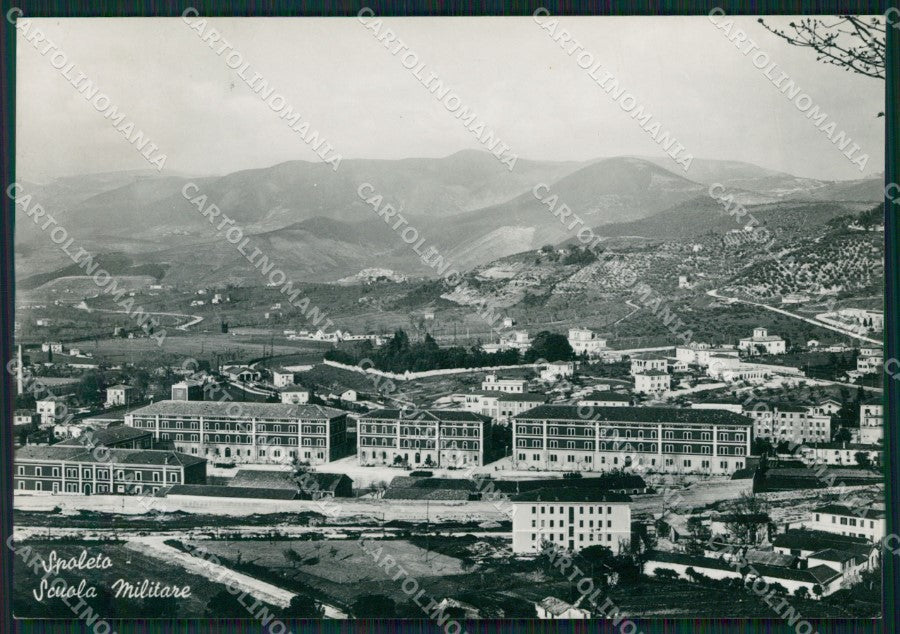 Perugia Spoleto Scuola Militare Foto FG cartolina ZK4485 – fronte