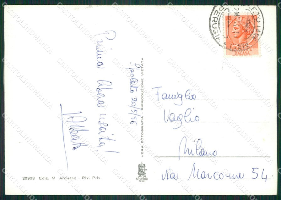 Perugia Spoleto Scuola Militare Foto FG cartolina ZK4485 – retro
