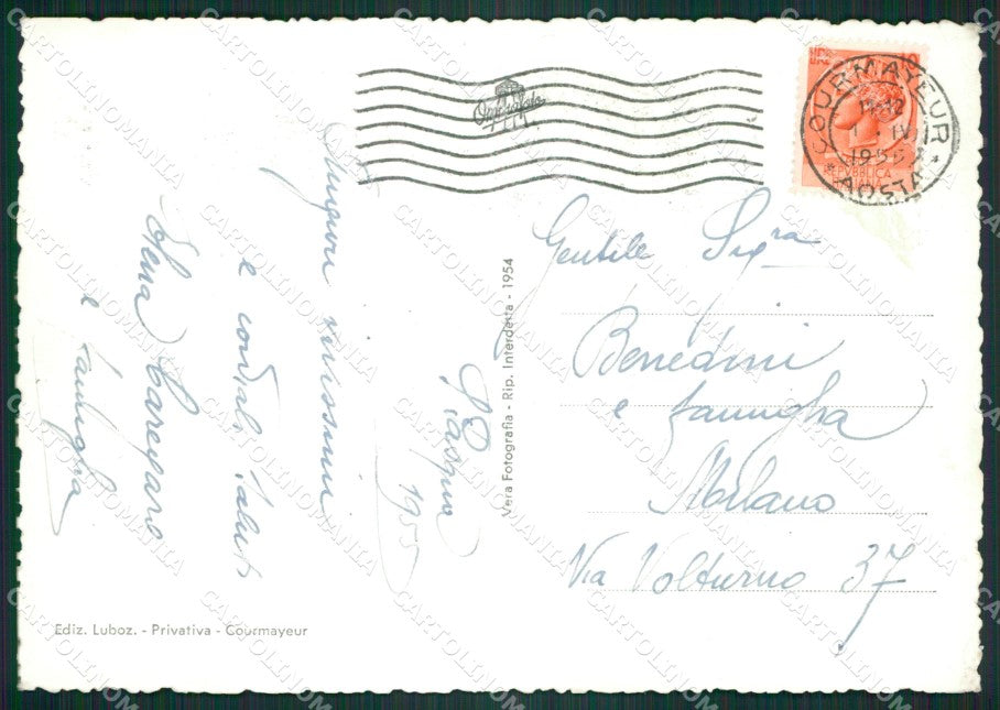 Aosta Courmayeur Foto FG cartolina ZK4488 – retro
