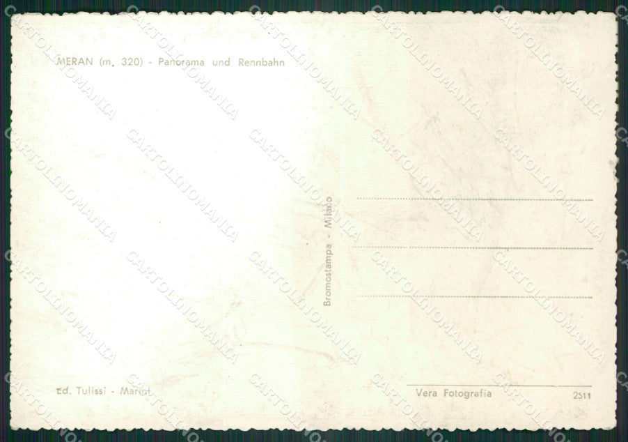 Bolzano Merano Ippodromo Foto FG cartolina ZK4491 – retro