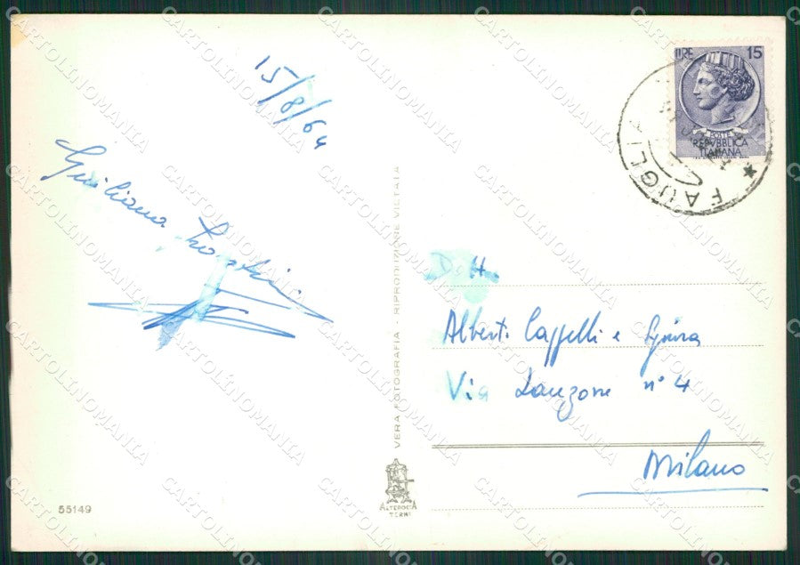 Pisa Fauglia Foto FG cartolina ZK4507 – retro