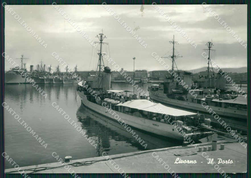 Livorno Città COLLA PIEGATA Foto FG cartolina ZK4519 – fronte