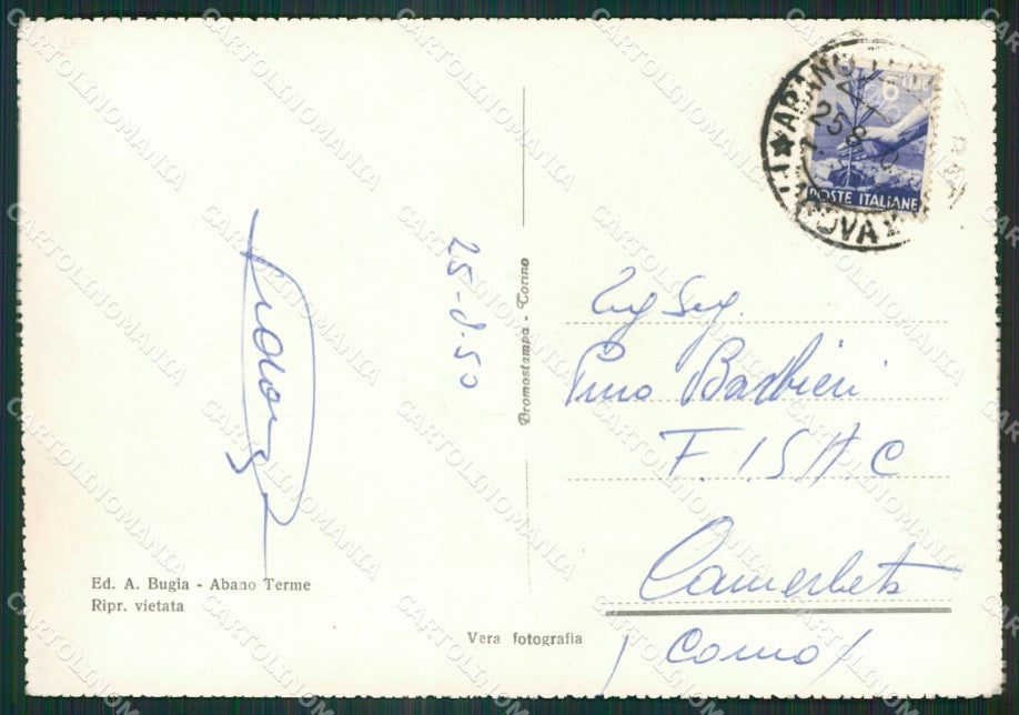 Padova Abano Terme Chiaro di Luna Foto FG cartolina ZK4525 – retro