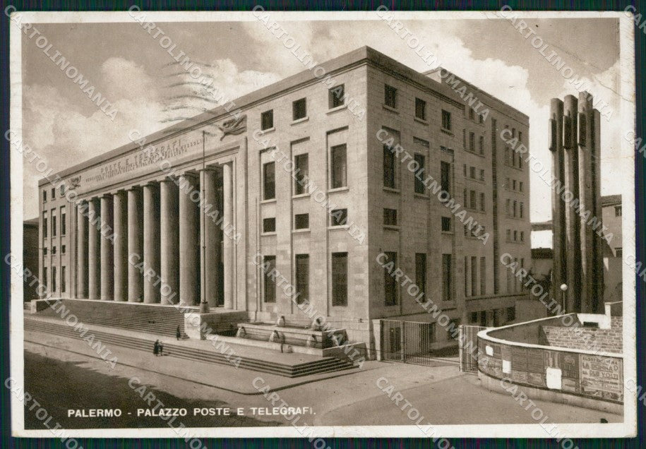 Palermo Città PIEGA FORO ABRASA Foto FG cartolina ZK4527 – fronte