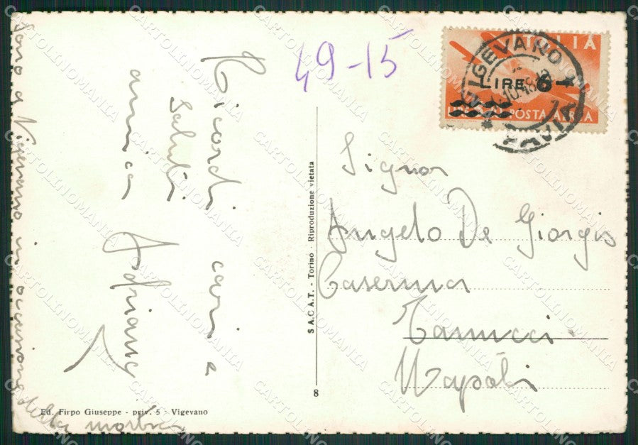 Pavia Vigevano Foto FG cartolina ZK4530 – retro