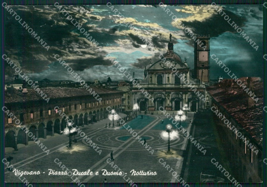 Pavia Vigevano Chiaro di Luna Foto FG cartolina ZK4532 – fronte