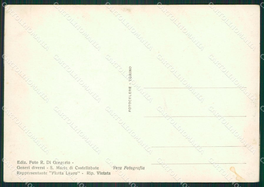 Salerno Castellabate Santa Maria di PIEGA Barca Foto FG cartolina ZK4548 – retro