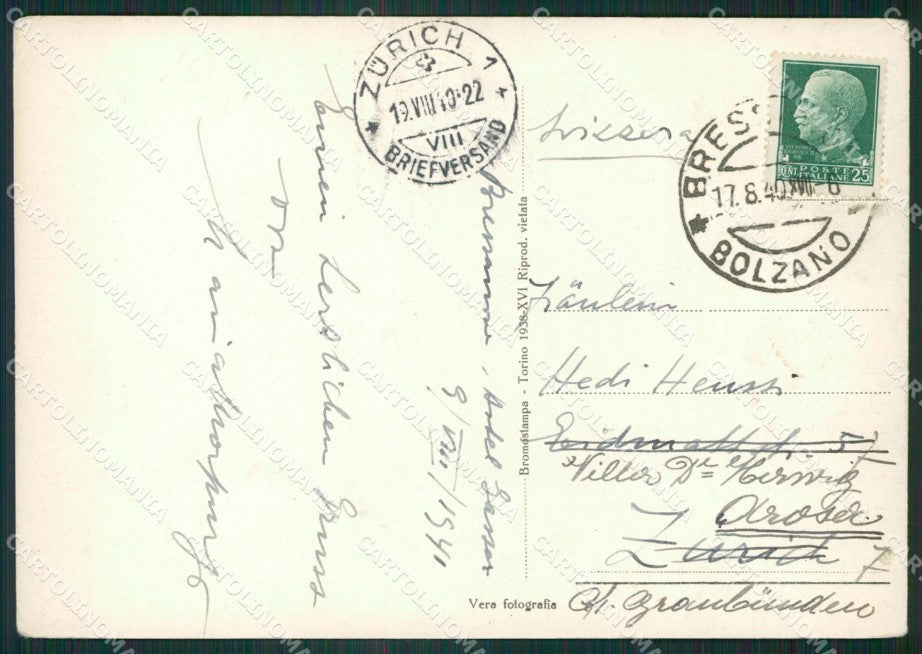 Bolzano Bressanone PIEGHINA Foto FG cartolina ZK4549 – retro