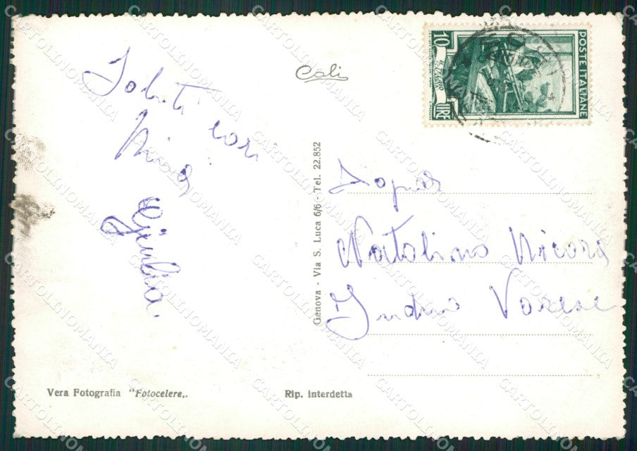 Genova Sori Foto FG cartolina ZK4555 – retro