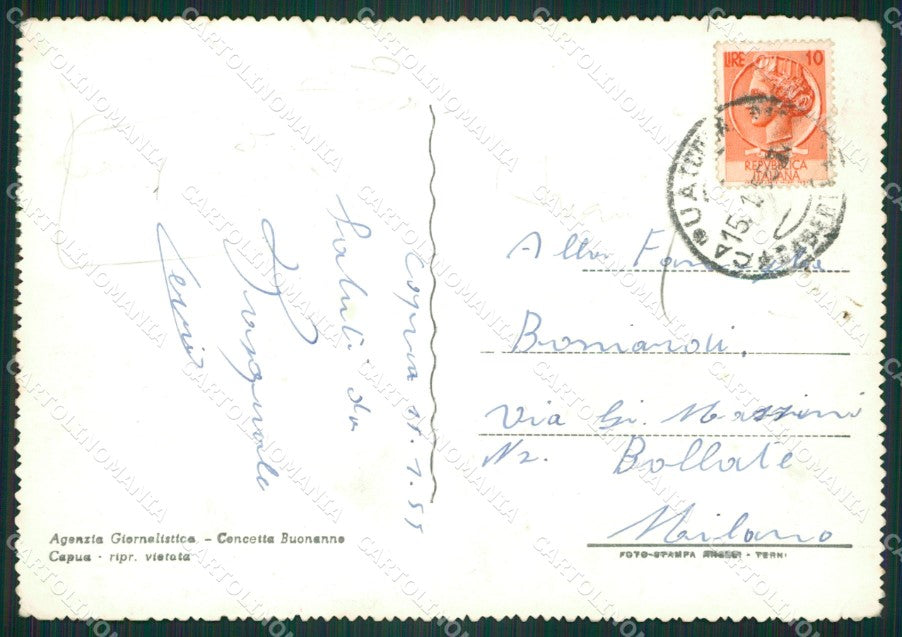 Caserta Capua PIEGHINA Foto FG cartolina ZK4558 – retro