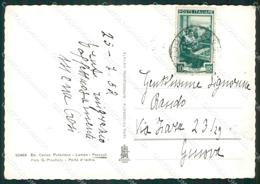 Napoli Pozzuoli Auto Foto FG cartolina ZK4561 – retro