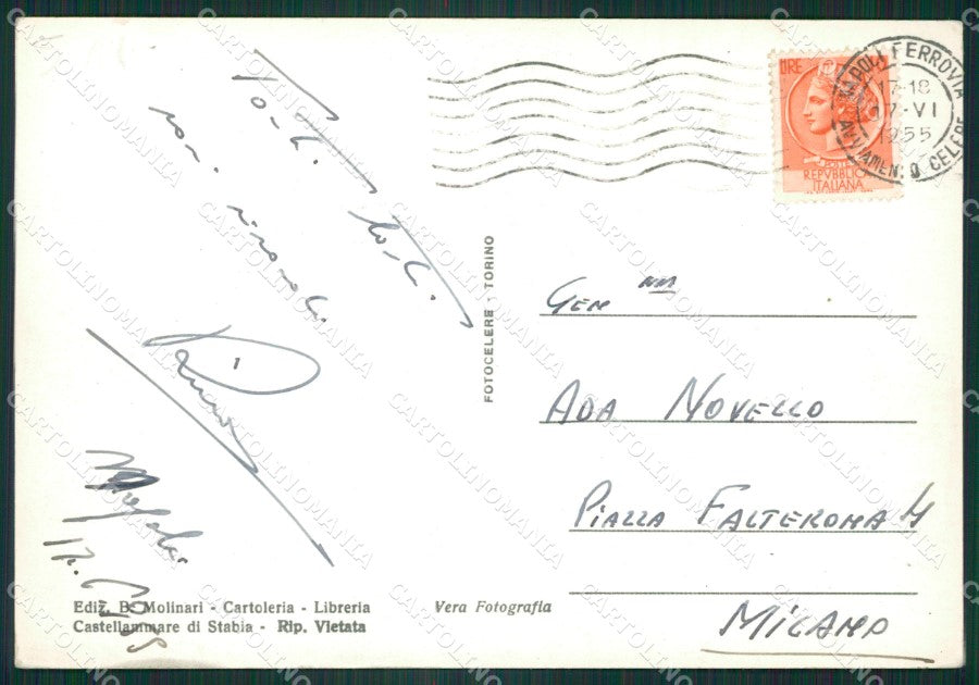 Napoli Vico Equense Monte Faito Foto FG cartolina ZK4567 – retro