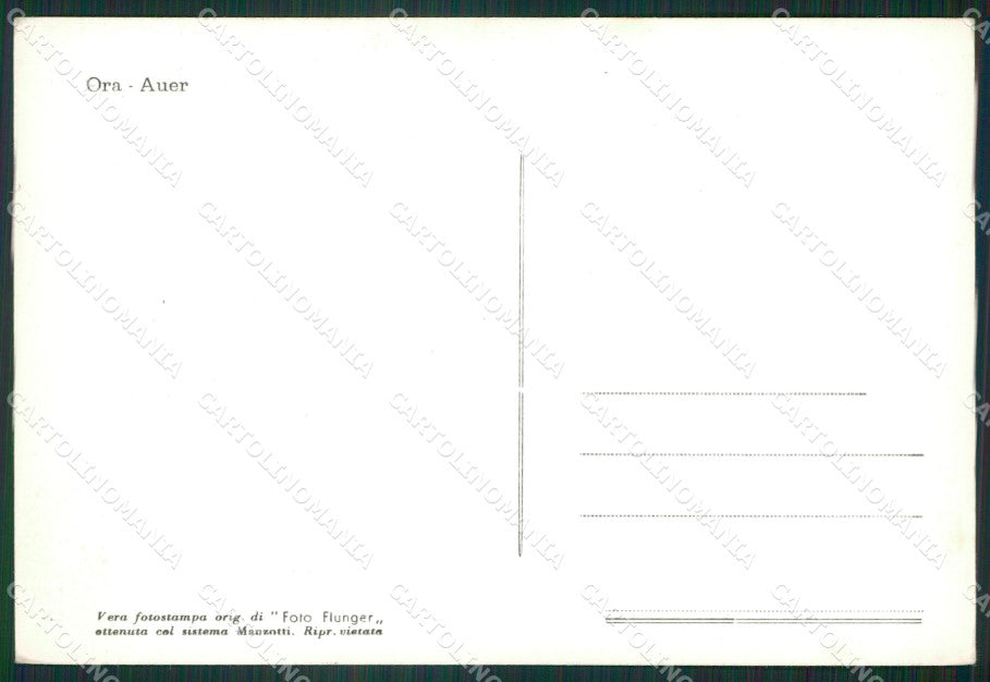 Bolzano Ora Foto FG cartolina ZK4574 – retro