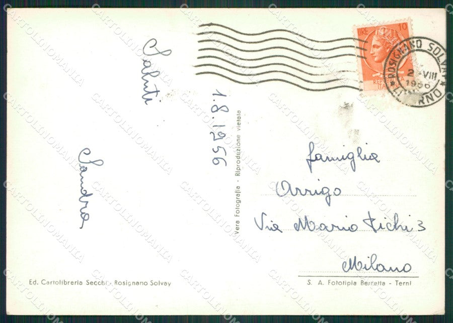 Livorno Rosignano Marittimo Rosignano Solvay Foto FG cartolina ZK4615 – retro