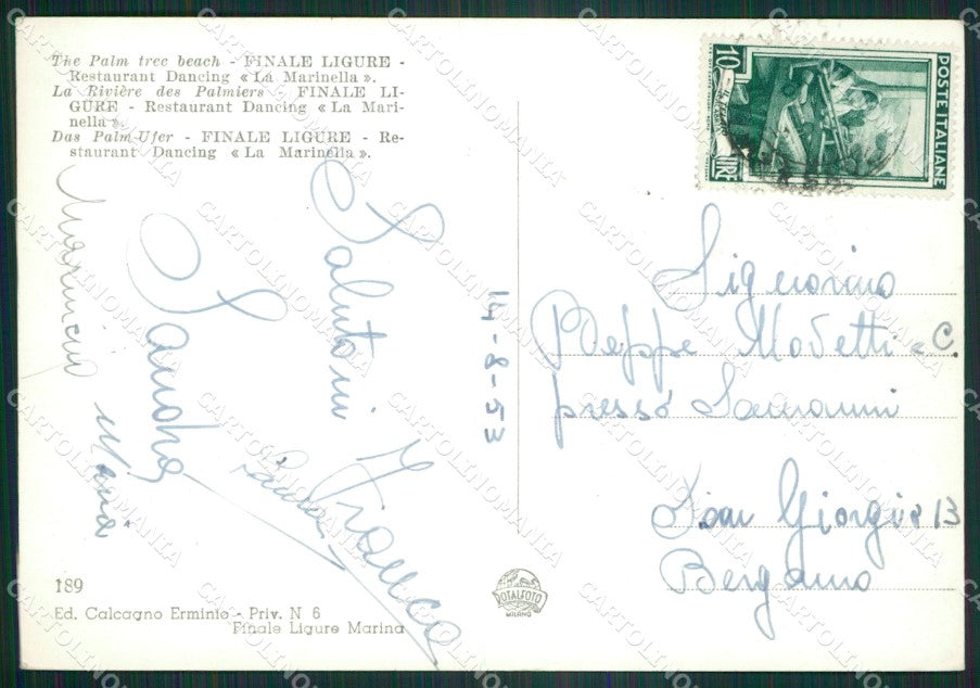 Savona Finale Ligure Foto FG cartolina ZK4616 – retro