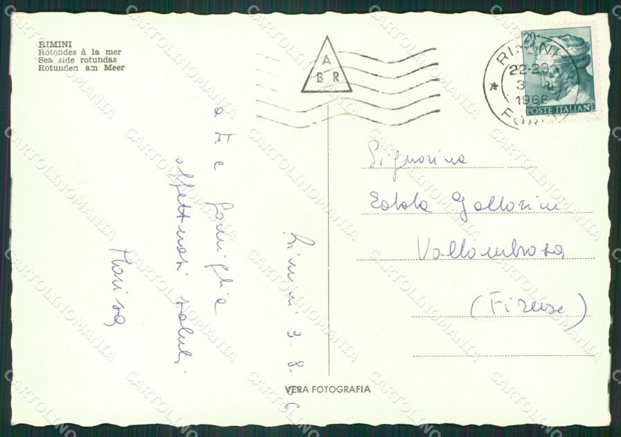 Rimini Città Chiaro di Luna Foto FG cartolina ZK4621 – retro