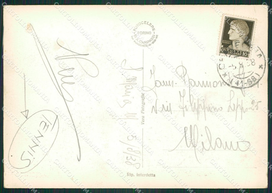 Verbania Santa Maria Maggiore Tennis Foto FG cartolina ZK4634 – retro
