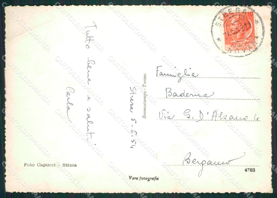 Verbania Stresa Foto FG cartolina ZK4641 – retro