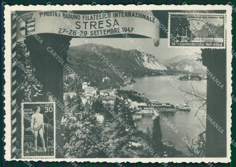 Verbania Stresa Filatelia FG cartolina ZK4649 – fronte