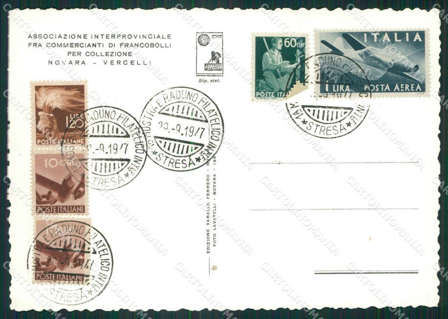 Verbania Stresa Filatelia FG cartolina ZK4649 – retro
