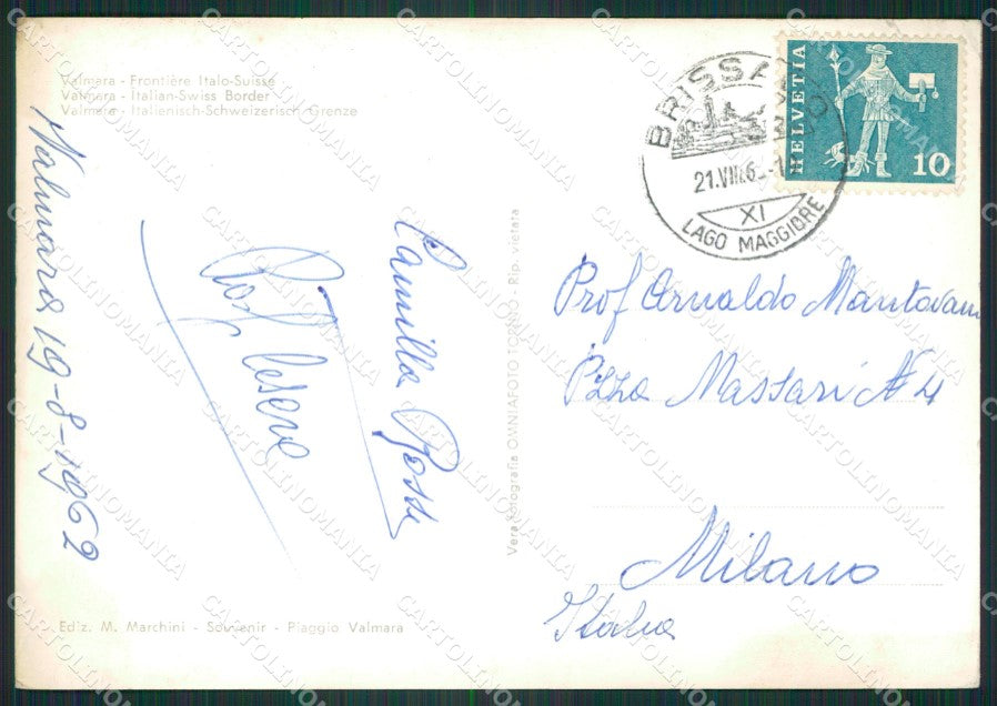 Verbania Cannobio Valmara Auto Foto FG cartolina ZK4650 – retro