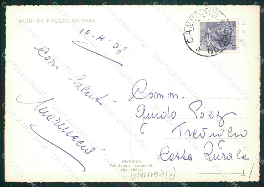 Verbania Cannobio Piaggio Valmara PIEGHINA Foto FG cartolina ZK4656 – retro