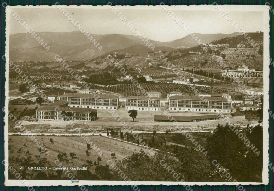 Perugia Spoleto Caserma PIEGHINA Foto FG cartolina ZK4676 – fronte