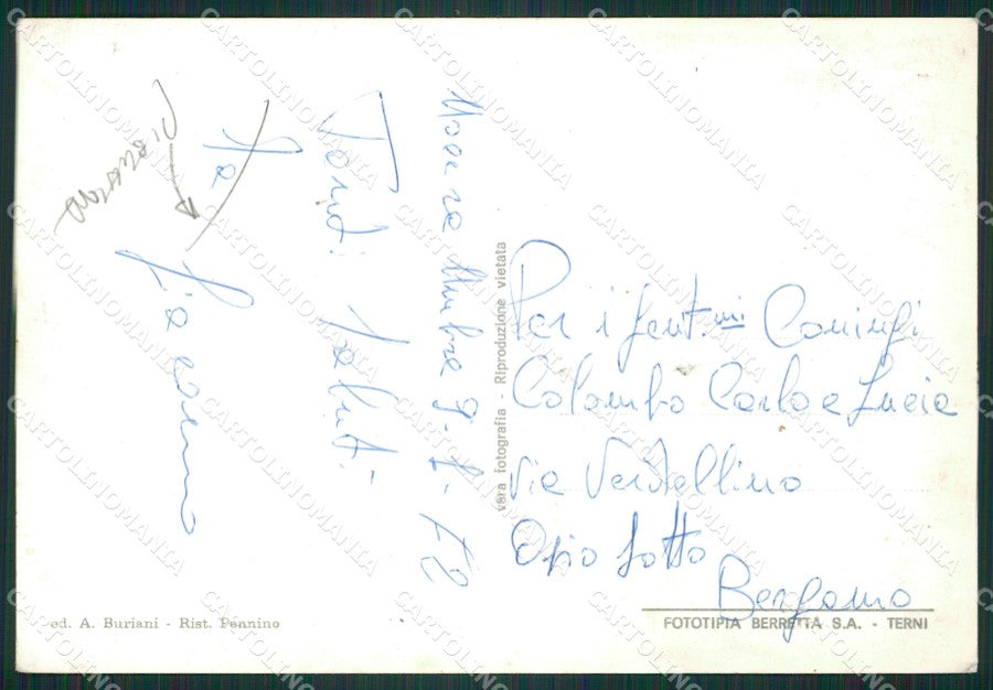 Perugia Nocera Bagnara di PIEGA Foto FG cartolina ZK4679 – retro