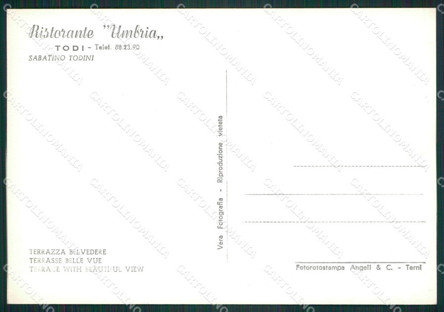 Perugia Todi Foto FG cartolina ZK4682 – retro